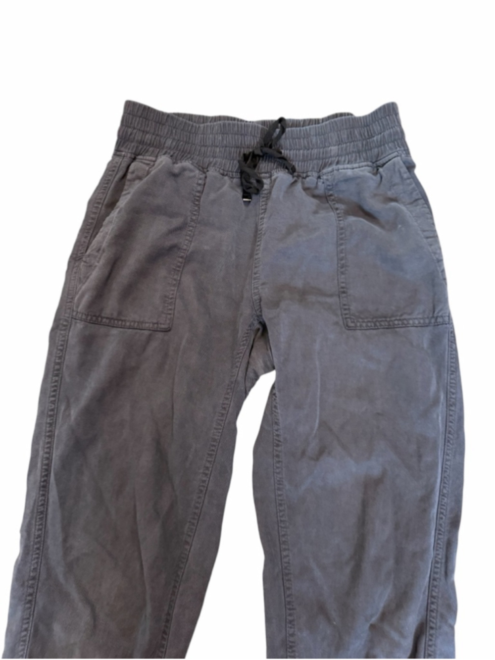 Zara Gray Cargo Jogger Pants XS Utility Pocket Drawstring Casual Relaxed - Picture 3 of 9